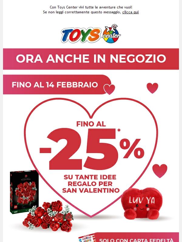 ❤ S. Valentino: fino al -25% su tante idee regalo!