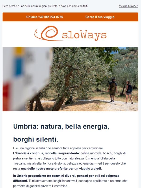 Umbria: silenzio, natura, borghi silenti.