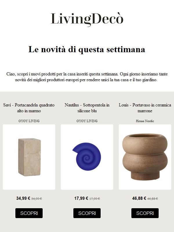 Scopri le novità di questa settimana