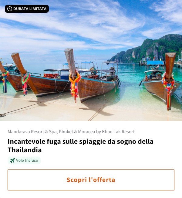 Incantevole fuga sulle spiaggie da sogno della Thailandia