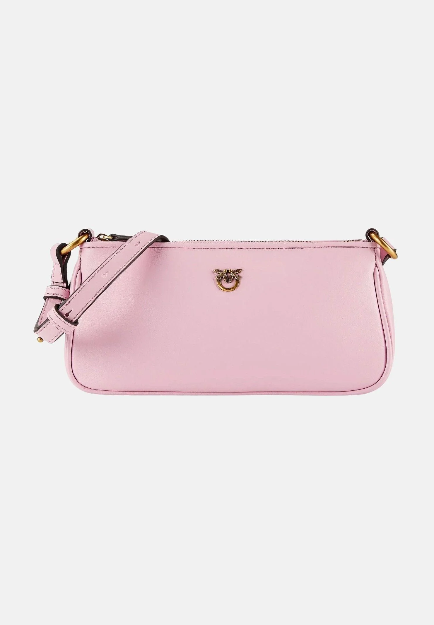 Image of PINKO Borsa a spalla MINI HALF MOON BAGUETTE rosa da donna