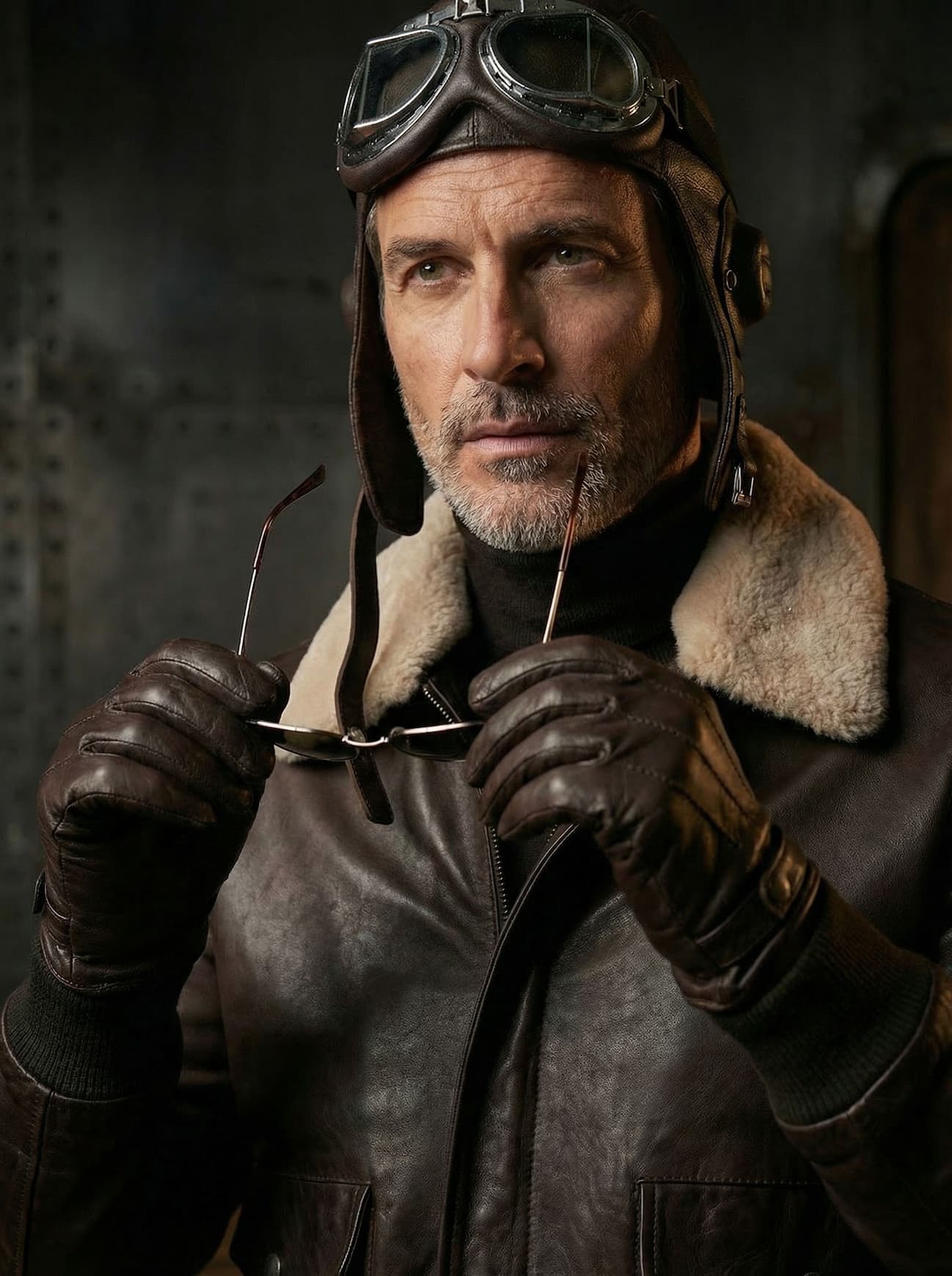 Giacca pelle Aviator