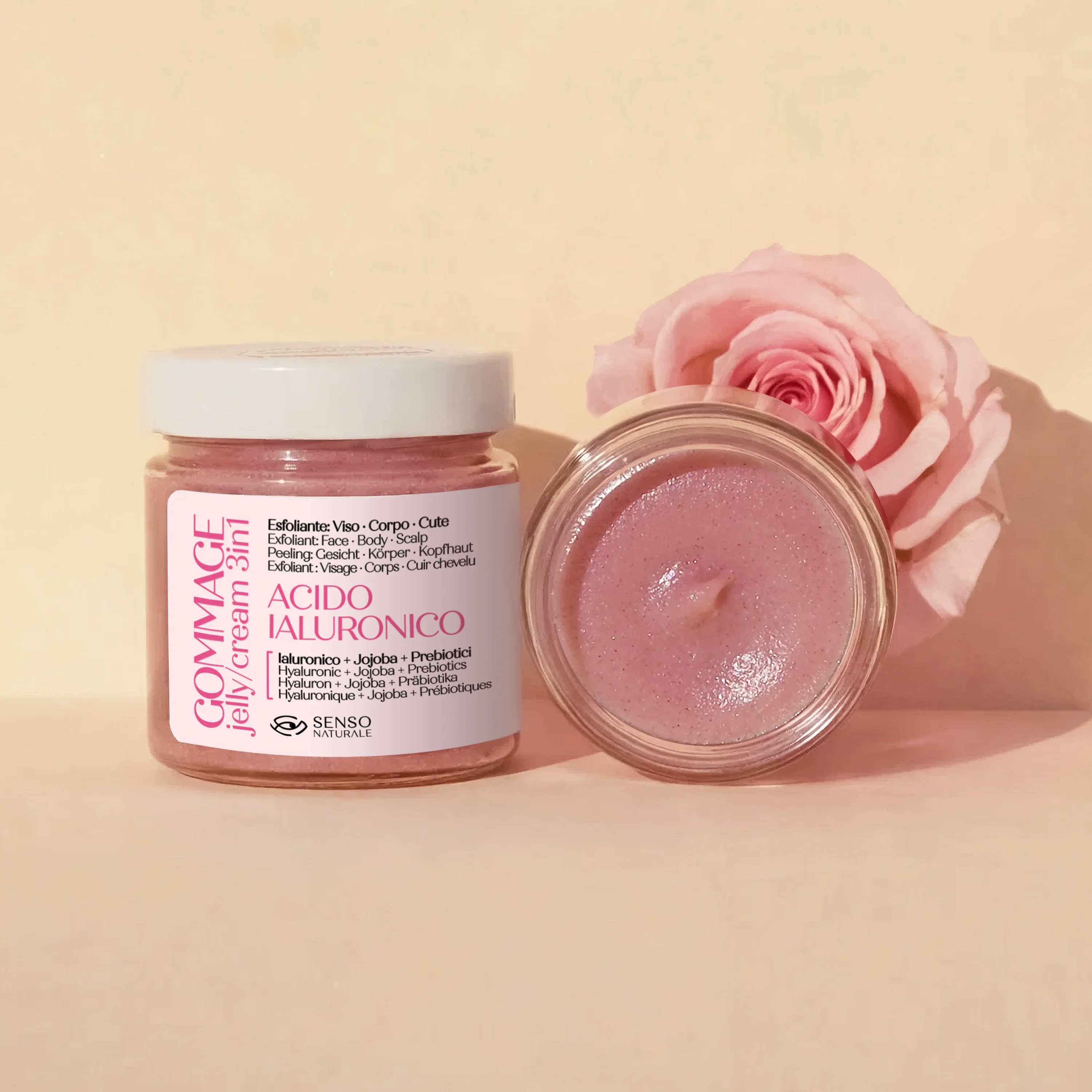 Image of Gommage Jelly Cream ACIDO IALURONICO - 3 in 1 Viso e Corpo