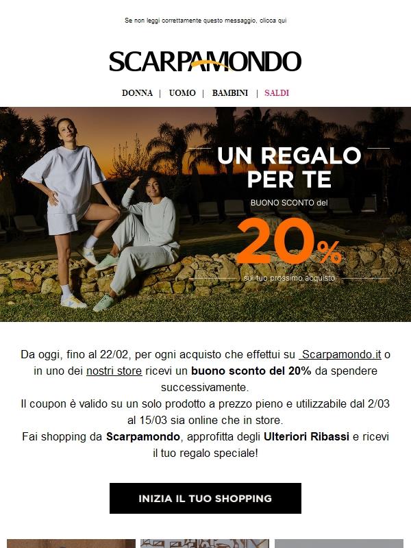 -20% sul tuo prossimo acquisto! 🎁