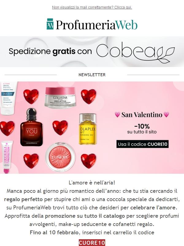 ❤️ C'è ancora il -10% su TUTTO per San Valentino!
