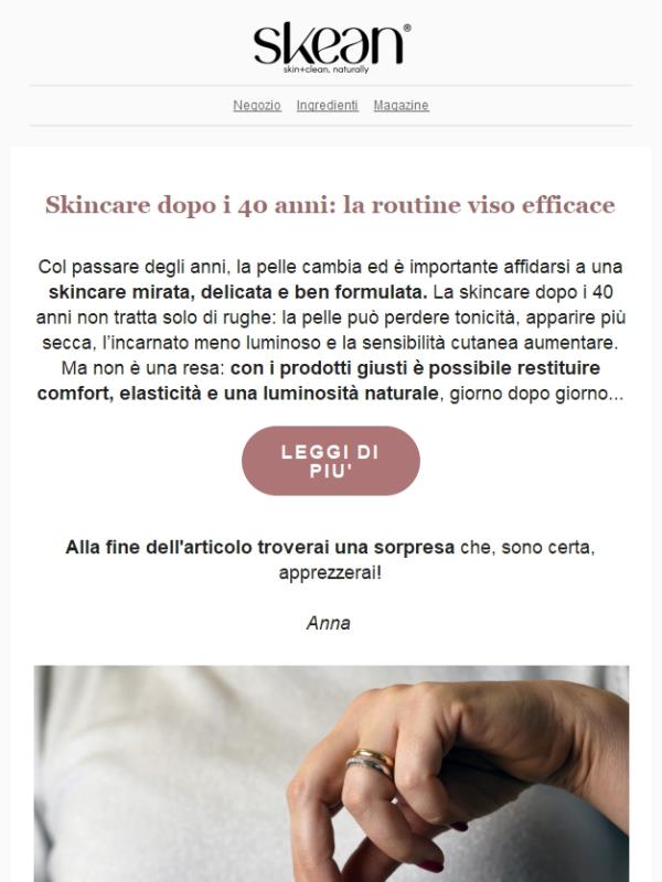 Skincare dopo i 40 anni