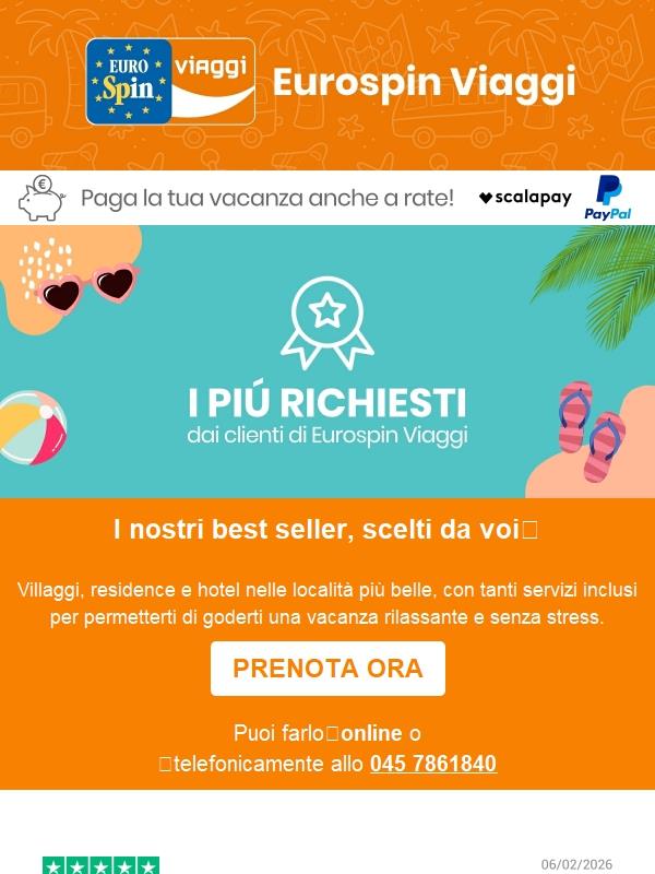 Le nostre offerte best seller, scelte da voi🏆