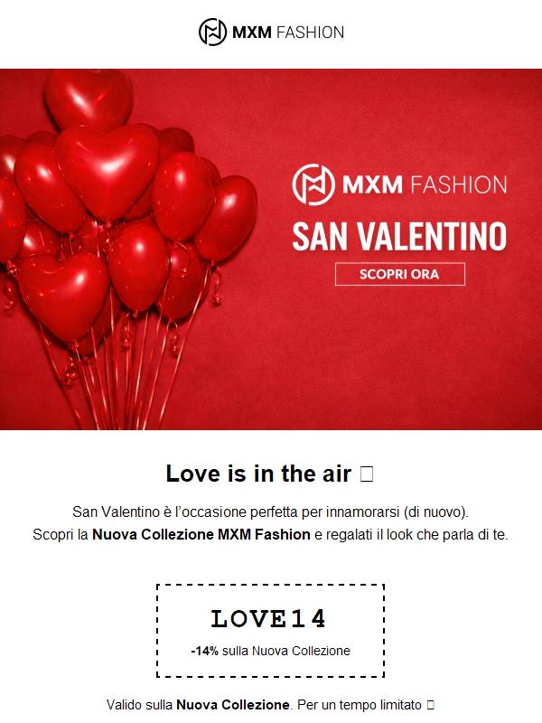 San Valentino MXM 💘 -14% sulla Nuova Collezione