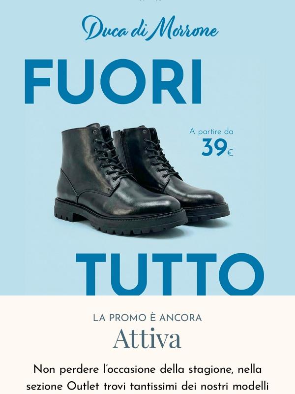 Outlet da 39€: la promo continua!