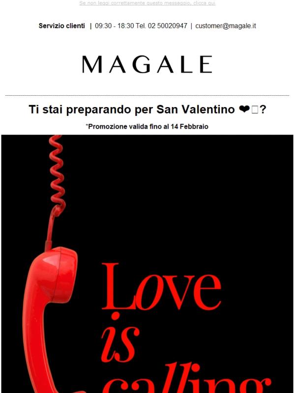 Pronti San Valentino?❤️ -10% di sconto sui set regalo su Magale🛒