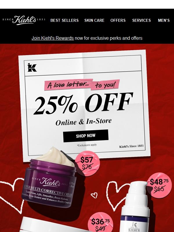 A Valentine’s Treat: 25% Off Sitewide