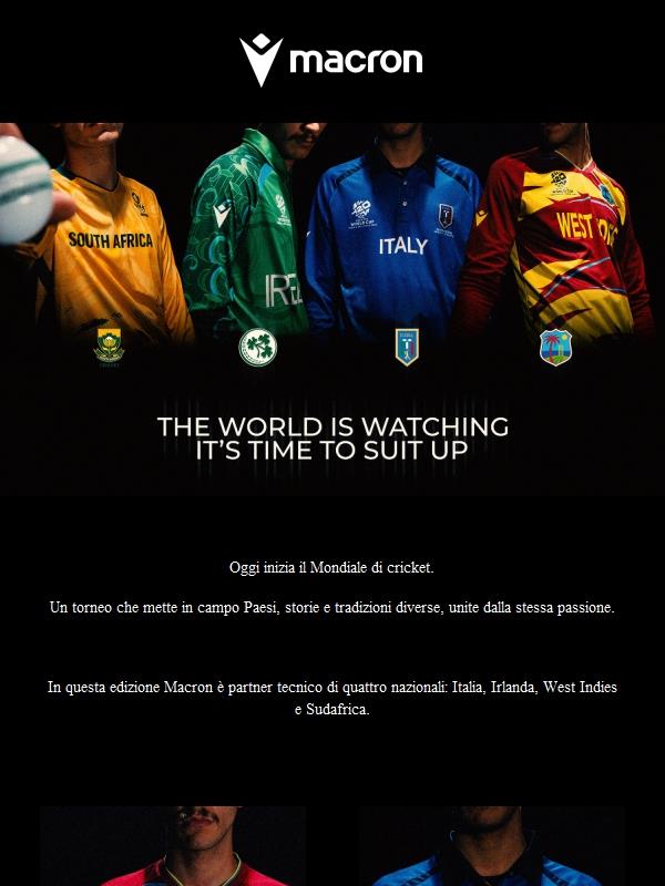 Il Mondiale di cricket è iniziato.