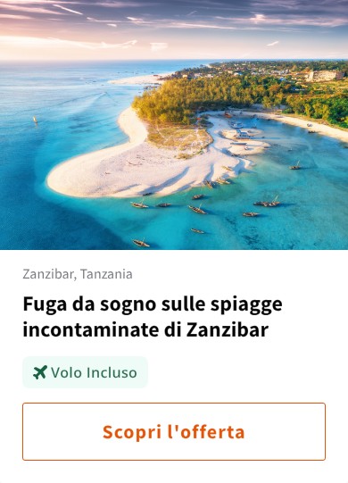 Fuga da sogno sulle spiagge incontaminate di Zanzibar