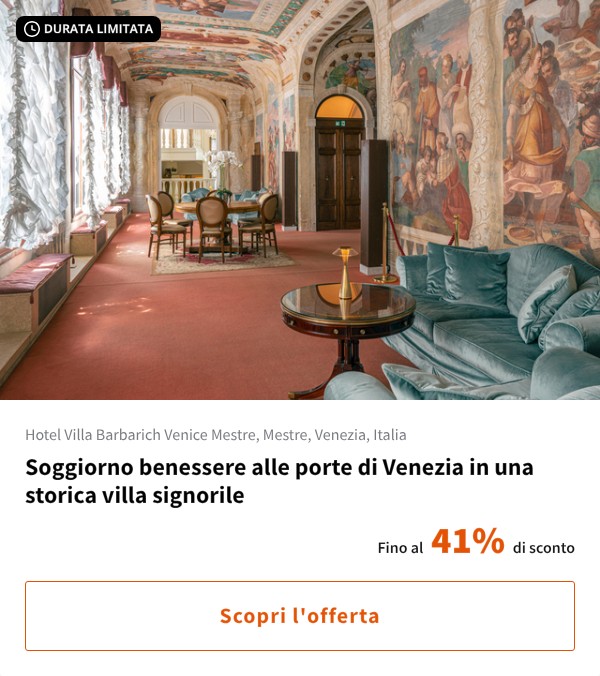 Soggiorno benessere alle porte di Venezia in una storica villa signorile
