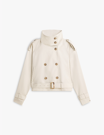 Trench corto idrorepellente