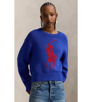 maglione-in-cotone-con-big-pony-blu
