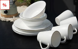 Stoviglie in vetro opalino Berger Silenza