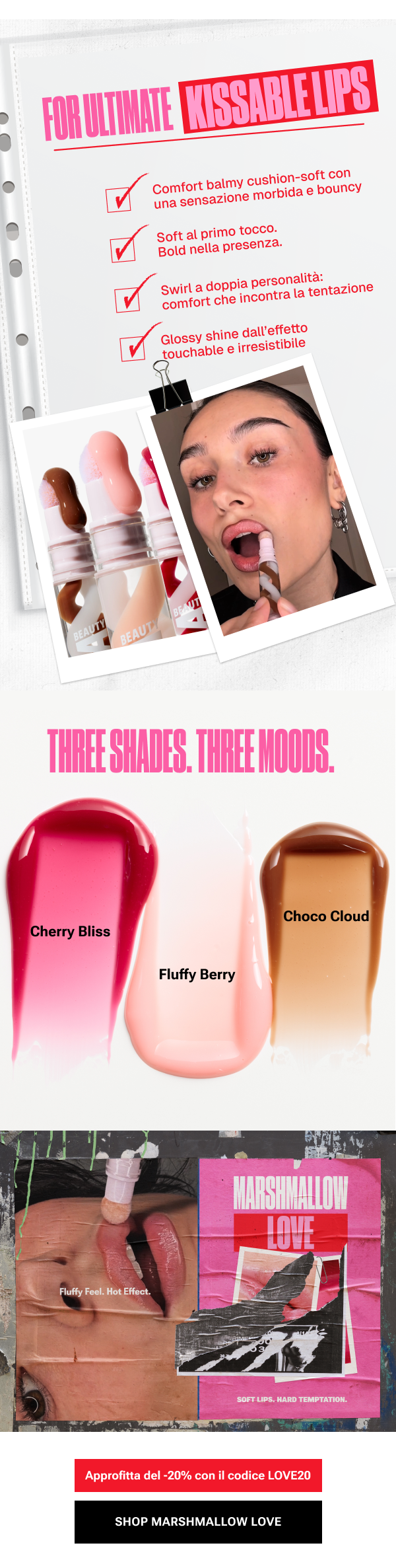 For ultimate kissable lips