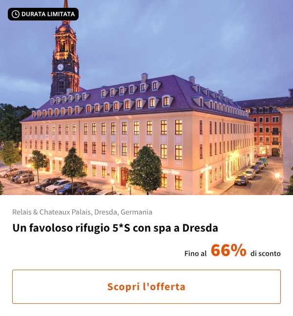 Un favoloso rifugio 5*S con spa a Dresda