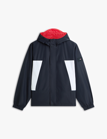 Giubbino reversibile con cappuccio