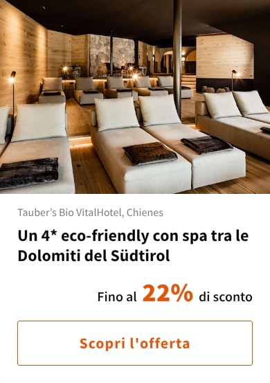 Un 4* eco-friendly con spa tra le Dolomiti del Südtirol