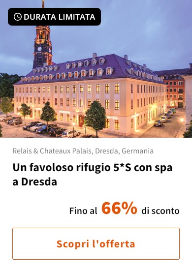 Un favoloso rifugio 5*S con spa a Dresda