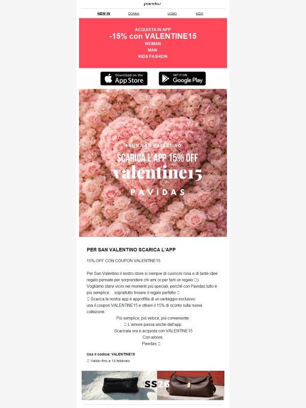 💗 -15% con il codice VALENTINE15 - L’amore è nell’aria