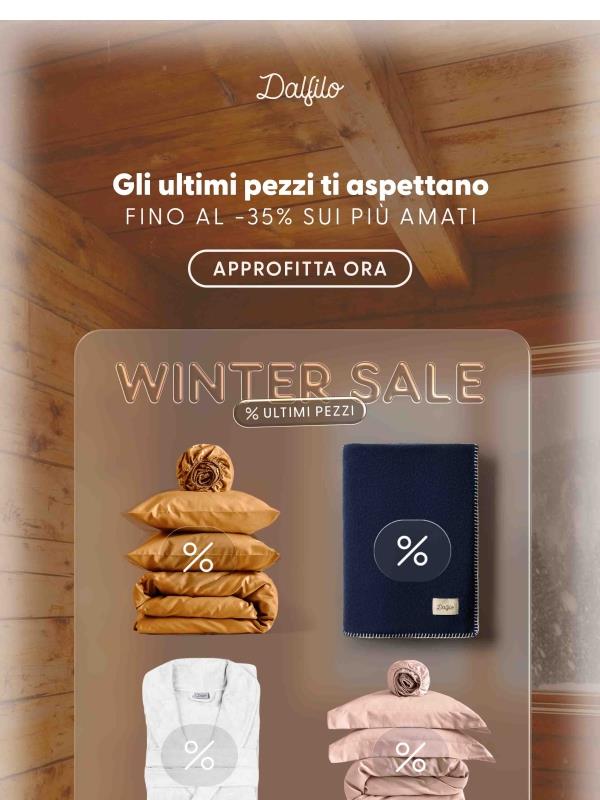 ❄️ Non perdere i pezzi più amati