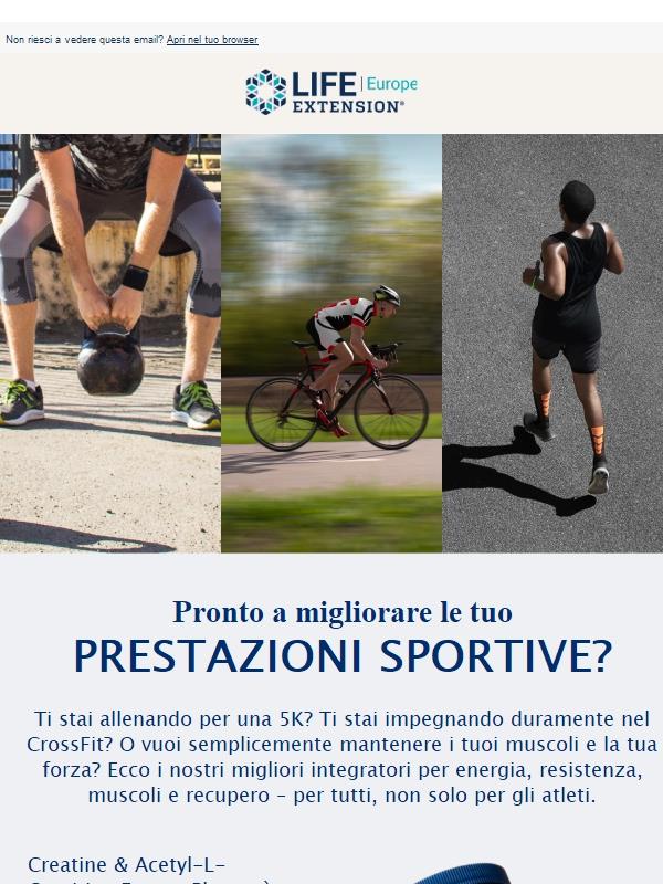 Pronto a migliorare le tue prestazioni sportive?