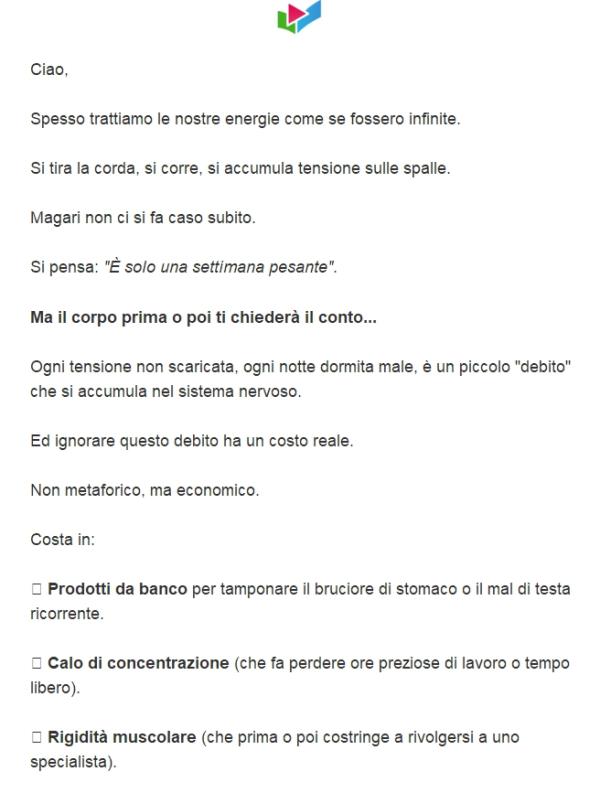 Il tuo corpo ti chiede il conto 🧾 (ultimo giorno)