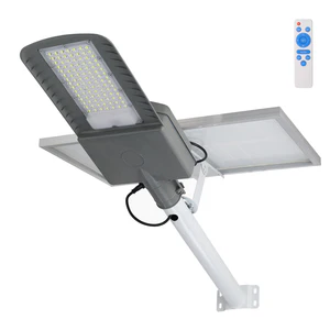 Lampione stradale solare a LED 200W 5000K Pannello 6V 30W Batteria 28Ah Sensore crepuscolare / telecomando