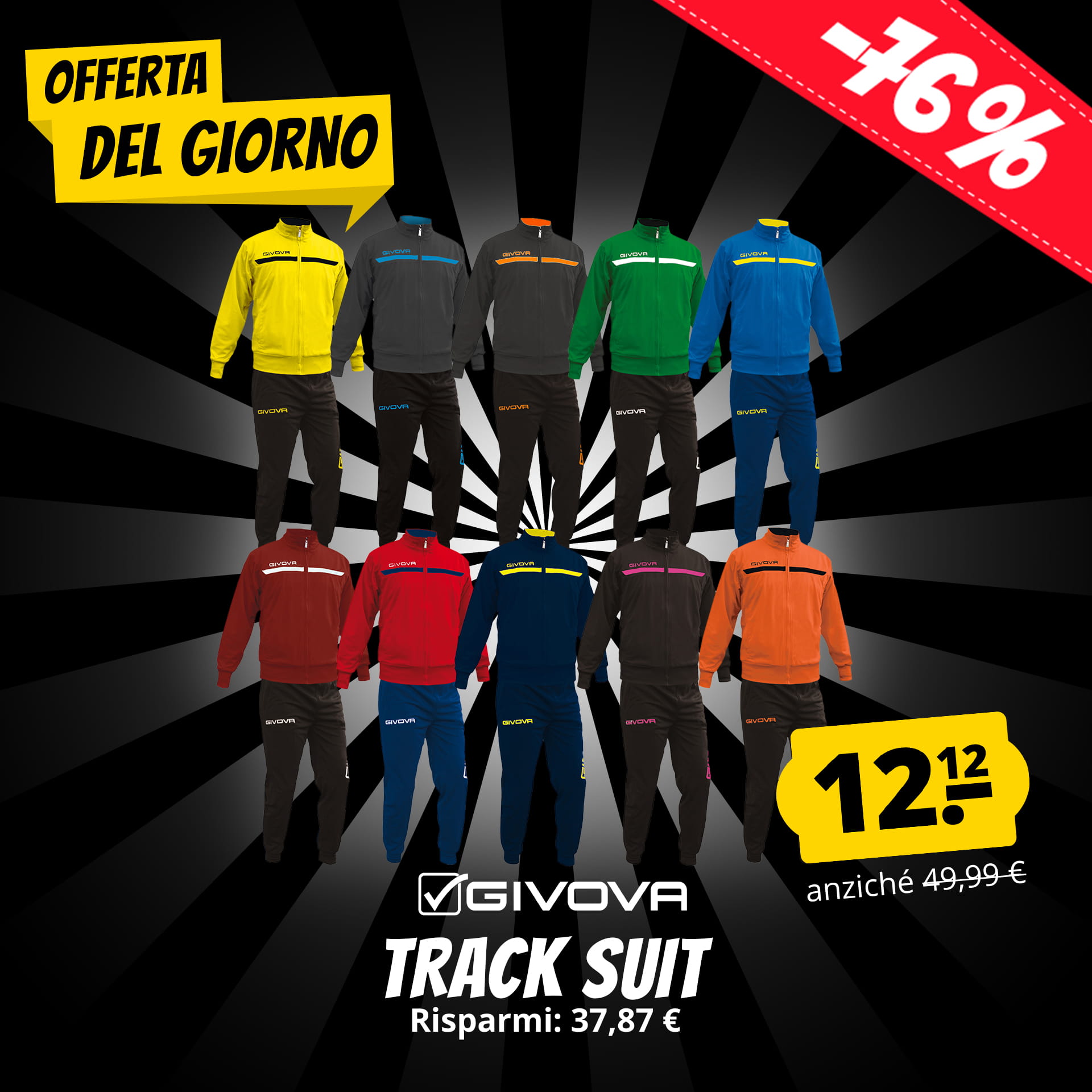 Givova One Full Zip Completo sportivo 