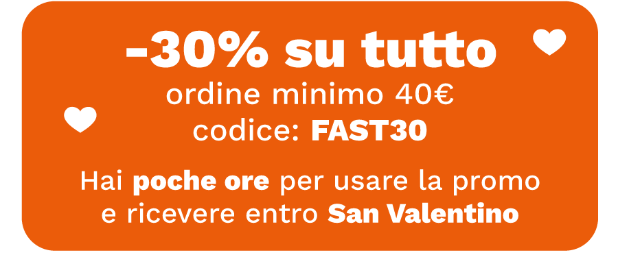 Ultimi giorni per ordinare. Consegna garantita per San Valentino