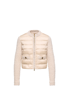 Cardigan imbottito con zip