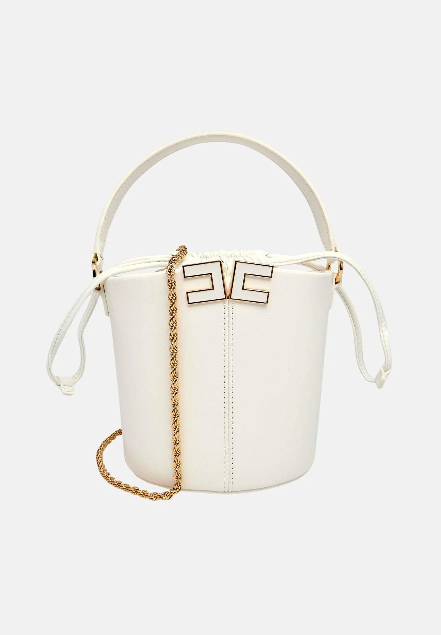 Image of ELISABETTA FRANCHI Borsa a secchiello avorio da donna