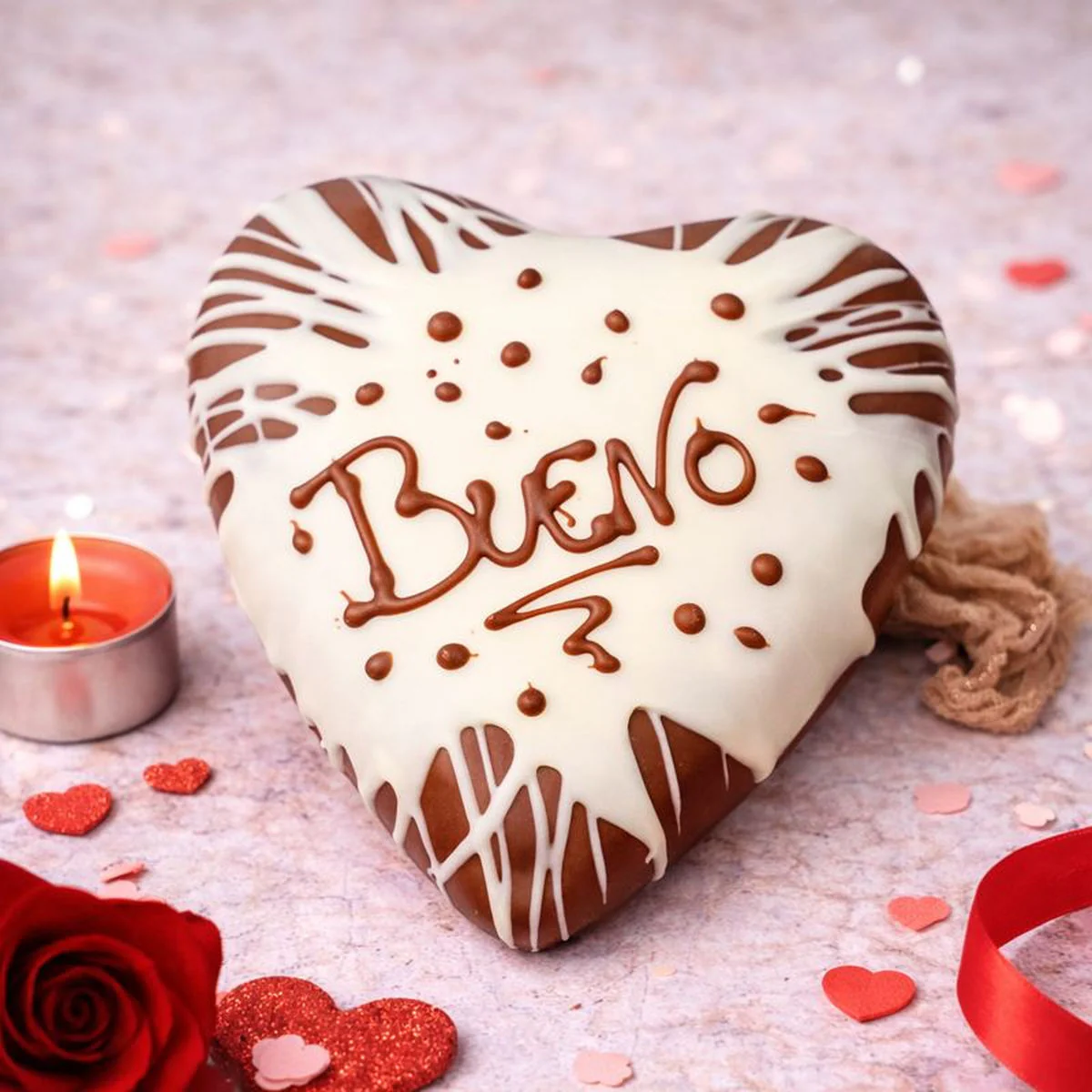 Image of Cuore di cioccolato e Nocciole Ciokobueno 350g