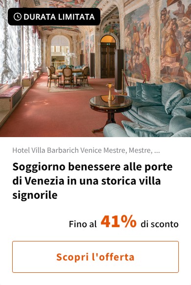 Soggiorno benessere alle porte di Venezia in una storica villa signorile