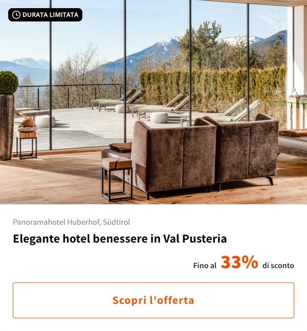 Elegante hotel benessere in Val Pusteria