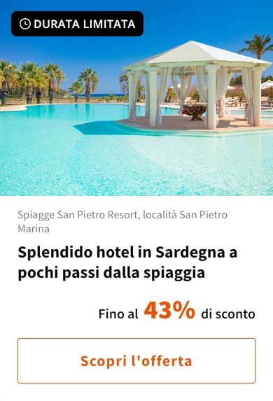 Splendido hotel in Sardegna a pochi passi dalla spiaggia