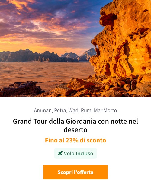 Grand Tour della Giordania con notte nel deserto