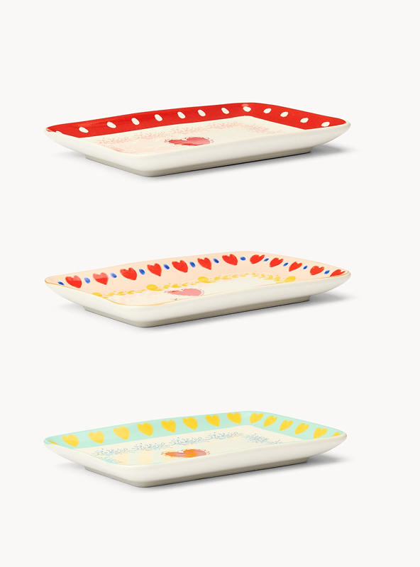 Piatto in new bone china Mon Amour