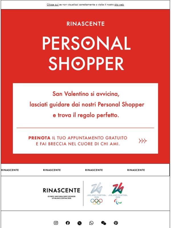 Personal Shopper | Trova il regalo perfetto per San Valentino