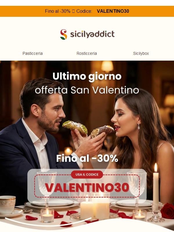 Ricevi entro San Valentino ⏰