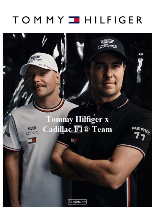 Novità: Tommy Hilfiger x Cadillac Formula 1® Team.