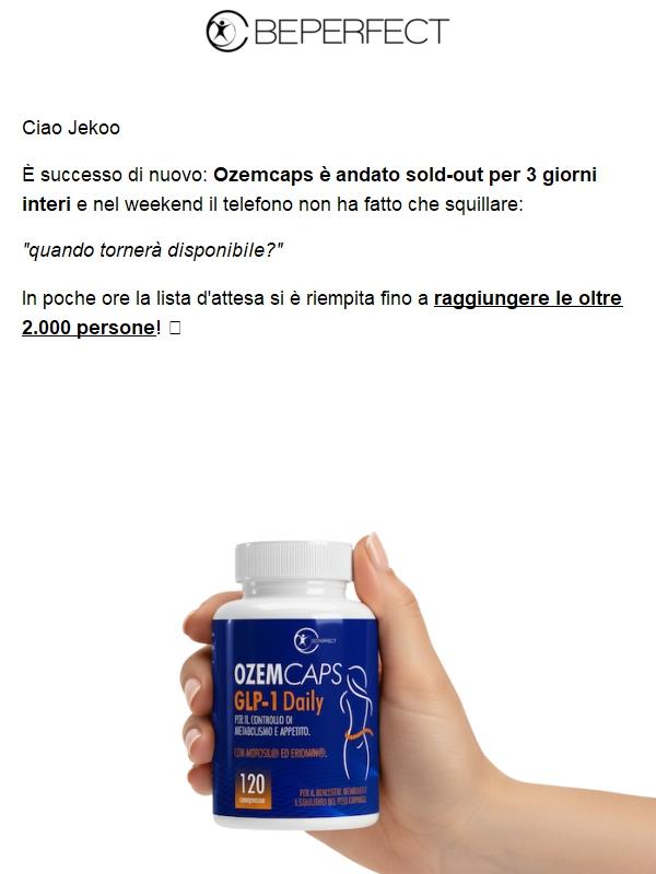 📣 Ozemcaps di nuovo disponibile!