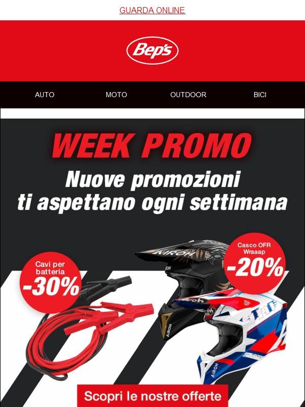 Week Promo: Caschi Airoh, Teli moto Ronin, Isolanti e Accessori Auto 🚗🏍️