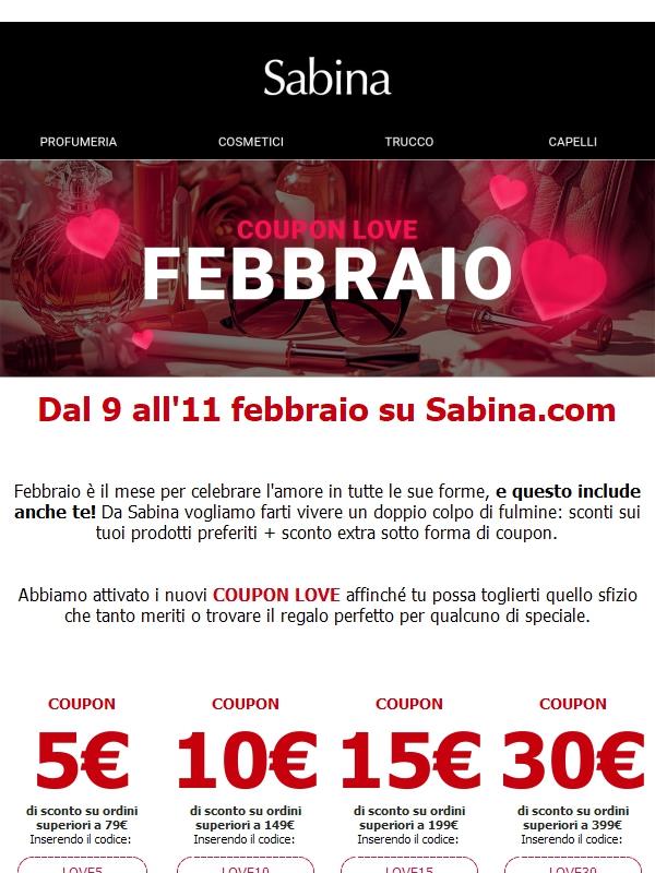 Fino a -30€ con questi coupon 💞