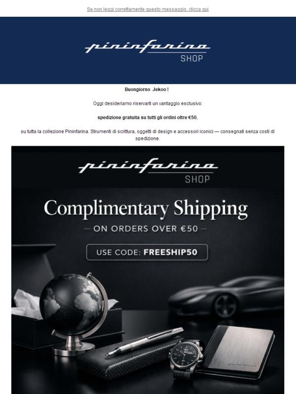 Un vantaggio esclusivo. Pininfarina