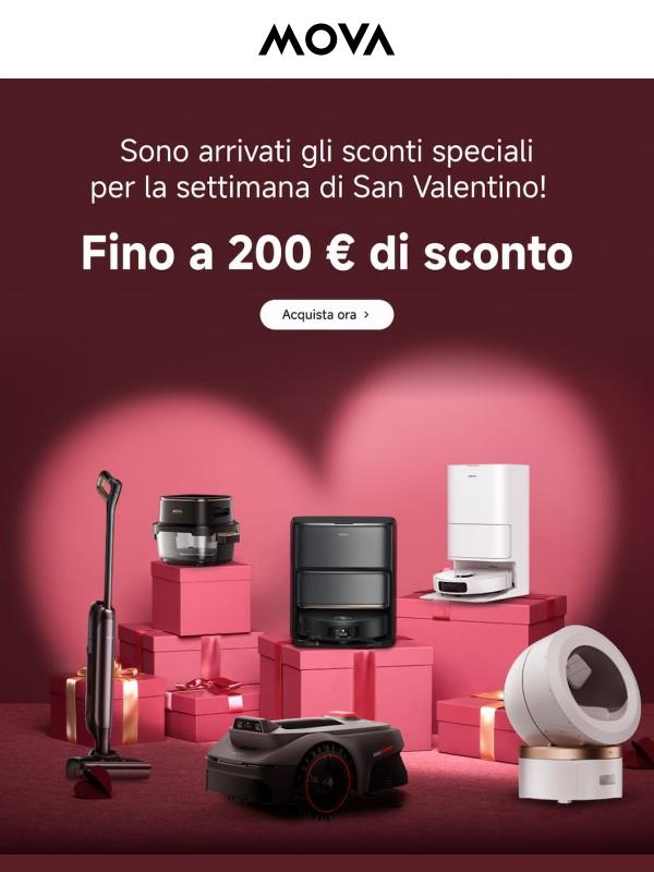 💘 NUOVA OFFERTA: sono arrivati gli sconti speciali per la settimana di San Valentino!