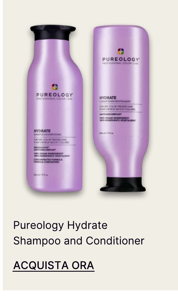 Pureology Hydrate Shampoo and Conditioner Moisturising Bundle for Dry Hair, Sulphate Free for a Gentle Cleanse